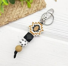 Chic Silicone Beaded Keychain