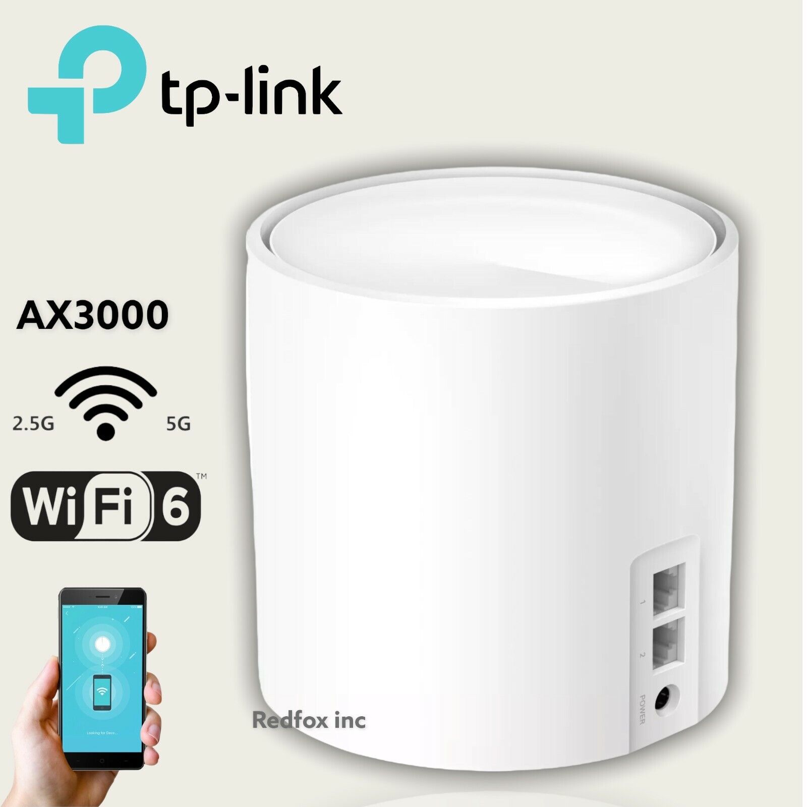 Single Unit NoBox TP-Link Deco X60 AX3000 Wi-Fi-6 Router Mesh