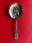 Repousse S Kirk Son Sterling Silver Berry Spoon Server Fruit in Bowl