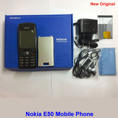 100%  Genuine New Original Nokia E50 Camera 1.3MP GSM Unlock Mobile Phone Black