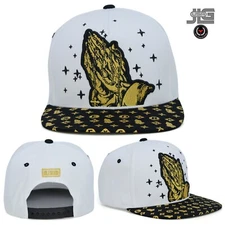 Blessed Praying Hands New Leader TL Embroidery Adult Snapback Cotton Hat Cap