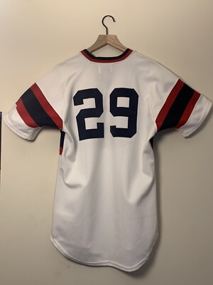 Chicago White Sox #29 Vintage 80s Sand Knit Authentic ProCut MLB