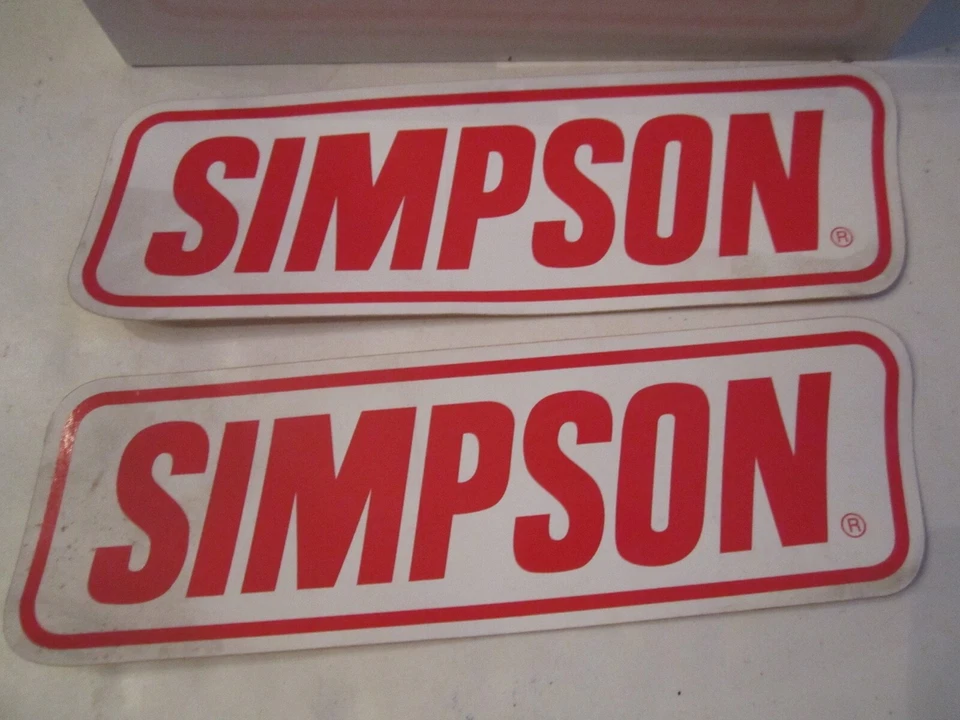 LOT OF 14 VINTAGE CAR STICKERS - SIMPSON, FRAM, PHILLIPS 66 RACING & MORE BBA-2 - Image 2 of 4