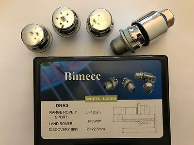 M14X1.5 BIMECC LOCKING FLAT WHEEL NUTS OE STYLE FIT LAND RANGE ROVER SPORT DISCO