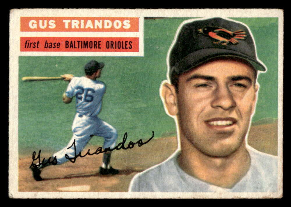 1956 Topps Gus Triandos Baltimore Orioles 80 VG XX7935
