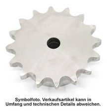 Kettenrad einfach, Ritzel 04-1, 6 x 2,8 mm, 8-76 Z&auml;hne, vorgebohrt