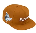 LOGO SUPREME FW22 BOÎTE ARGENT CHAPEAU NEUF ÉPOQUE NOIR MARRON VERT BLEU