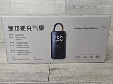 Portable Air Compressor Car Tire Inflator, Digital, Cordless Rechargeable 