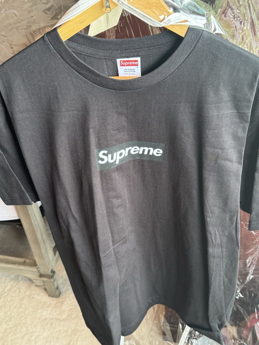 Supreme 2003 Black Tonal Box Logo Tee Print Mens—Large—NEW. Fast