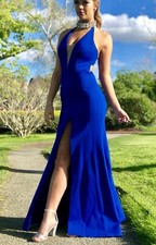 Sherri Hill Royal Blue Prom Dress