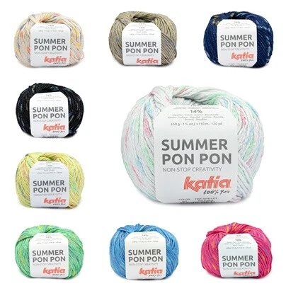 Katia Wolle Summer Pon Pon 50g Viskose Baumwolle - Bild 1 von 1