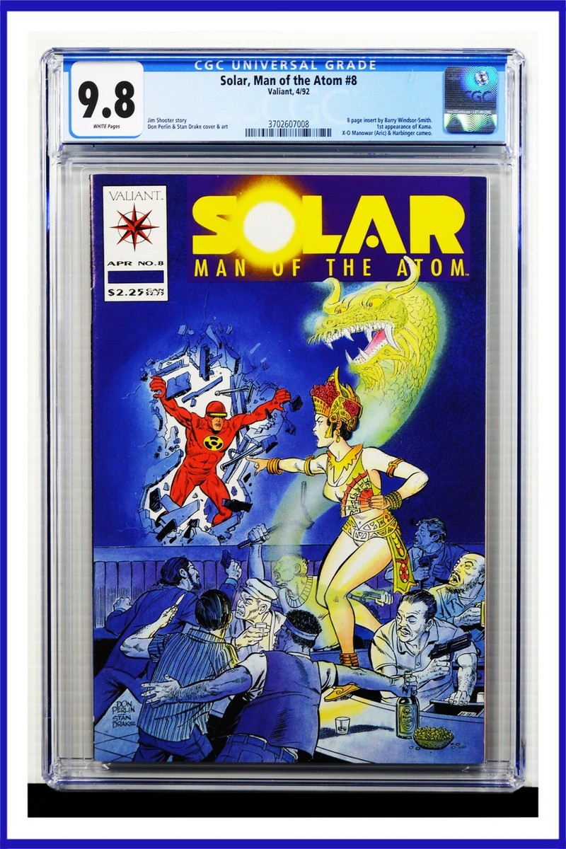 Solar Man Of The Atom #8 CGC Graded 9.8 Valiant April 1992 Comic