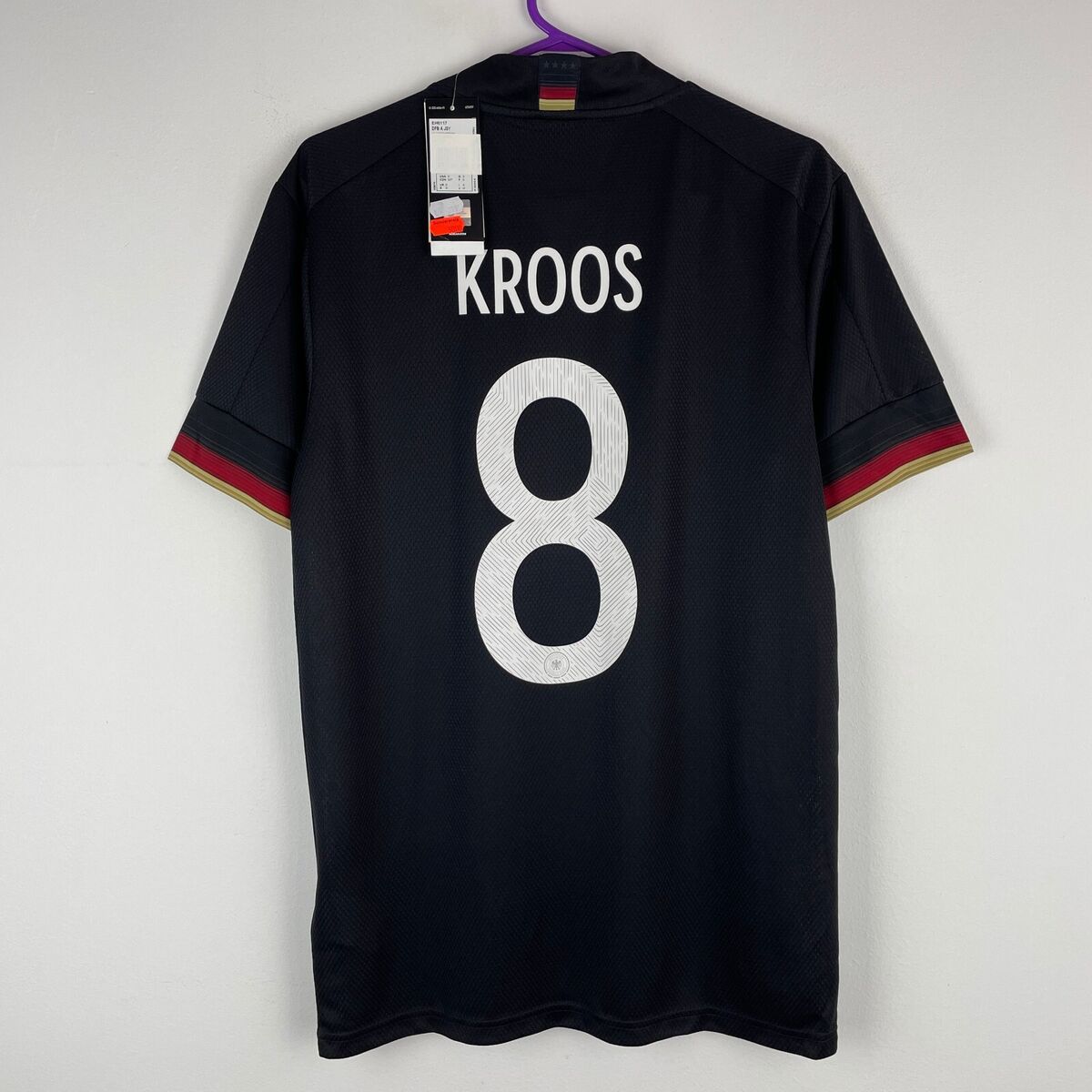 Germany 2020-2021 Toni Kroos Away Shirt Soccer Jersey Germany 2020-2021 Toni Kroos Away Shirt Soccer Jersey