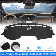 Dash Cover Dashmat Dashboard Mat Carpet For 2019-2025 Dodge Ram 1500 2500 3500