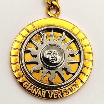 GIANNI VERSACE Sun Motif Keychain1.69in