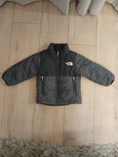The North Face Toddler Puffer Jacket 2T Black Grey Kids Winter Coat 2-3 Years