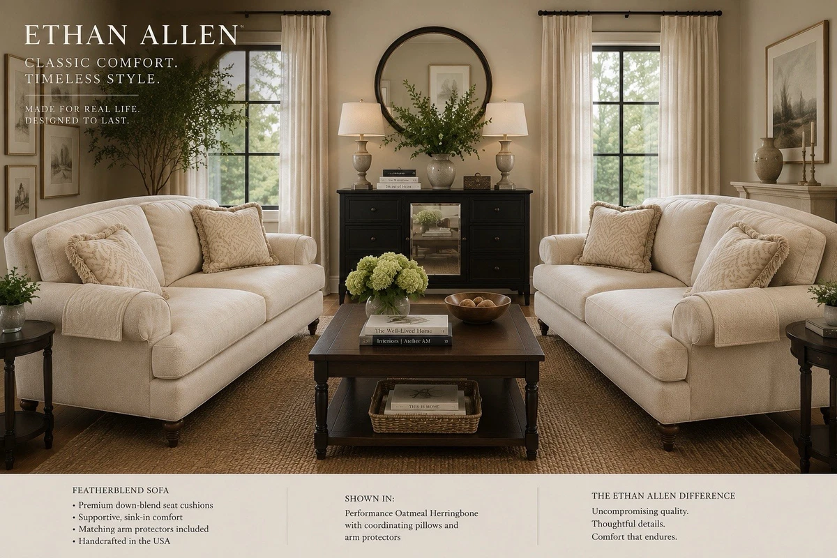 Ethan Allen Living Room Sofas for sale - eBay