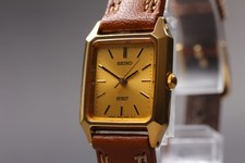 [Near MINT] SEIKO Spirit 4N21-5190 27mm Gold ...
