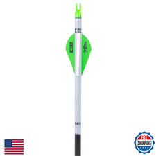 Bohning Blazer Quickfletch 6-Pack Neon Green White Archery Fletching Vanes