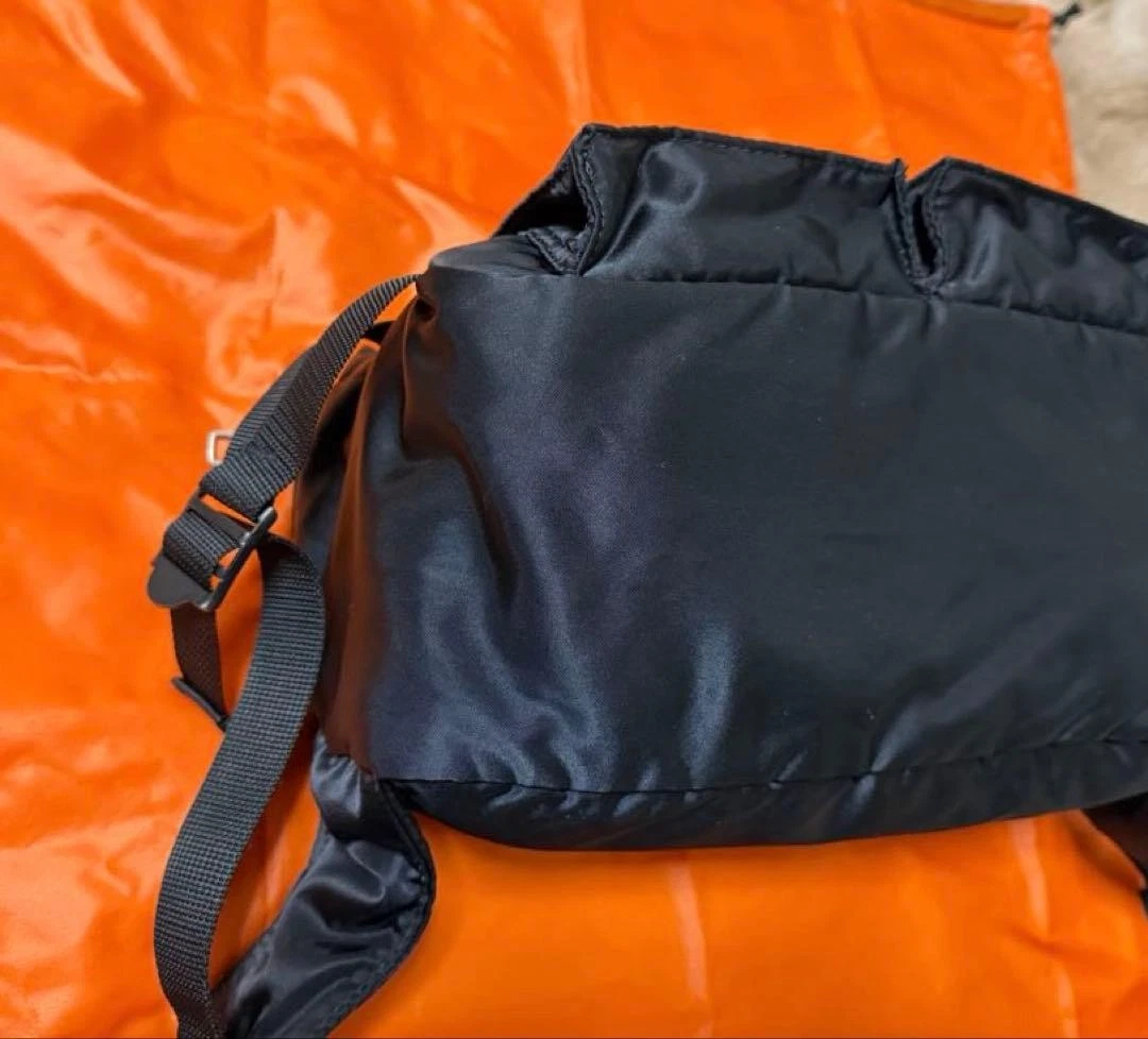 PORTER Yoshida TANKER Gürteltasche Body Bag Schwarz Nylon 2 Fronttaschen Japan