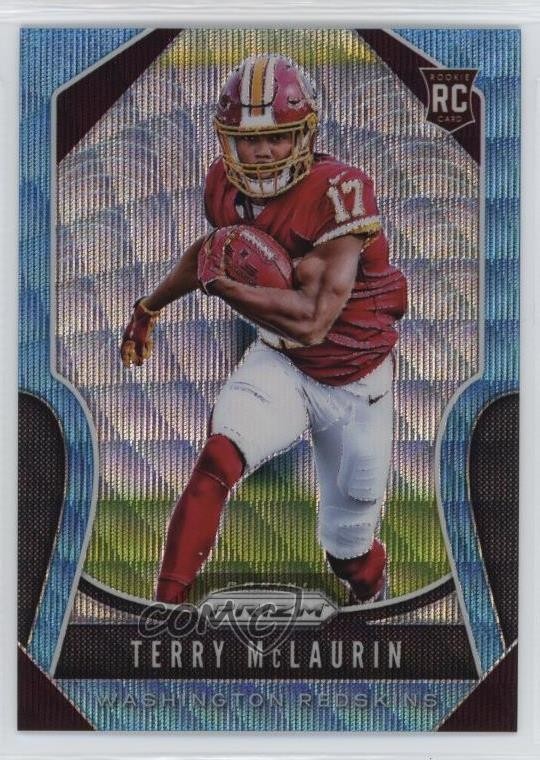 2019 Panini Prizm Rookies Blue Wave Prizm 131/199 Terry McLaurin #353 6m7