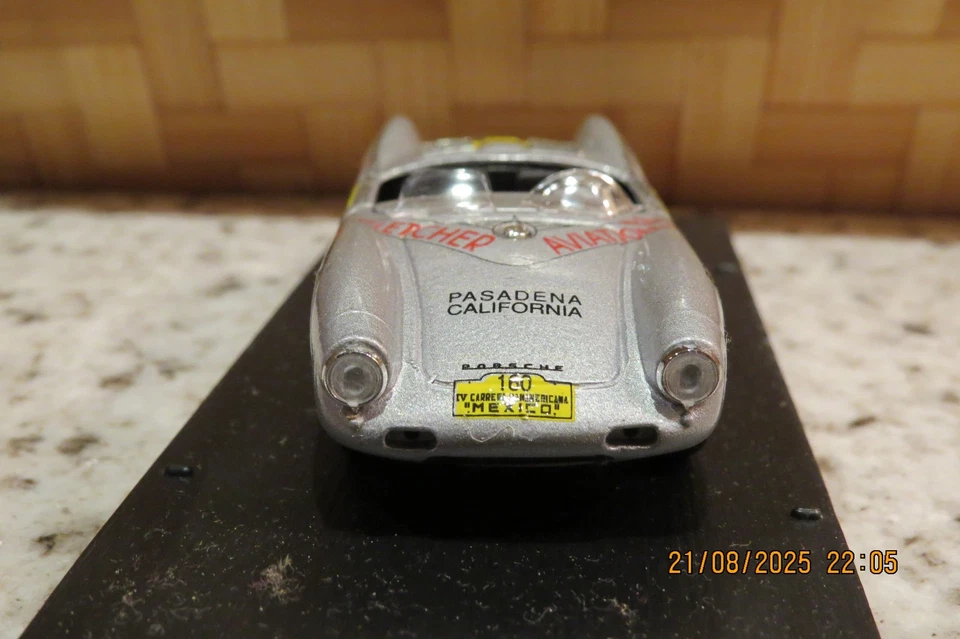 BRUMM 1/43 : PORSCHE 550 RS "Carrera Mexico" en boîte d'origine - Photo 3/4