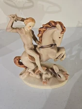 St. George And The Dragon Goebel Hummel Figurine  Rare Signed Pristine Condition
