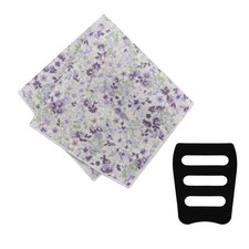 Floral Cotton Pocket Squares for Men with Pocket Square Holder Flower Men's 20