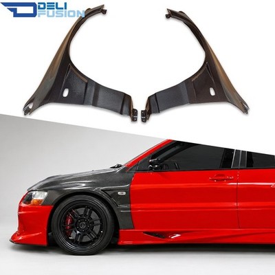 Fits 2003-07 Mitsubishi Evolution 8 9 CT9A JDC Front Wider Vented Fender (+10mm)