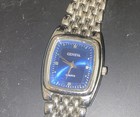Geneva Blue Face Silver Tone Watch Works — photo 5