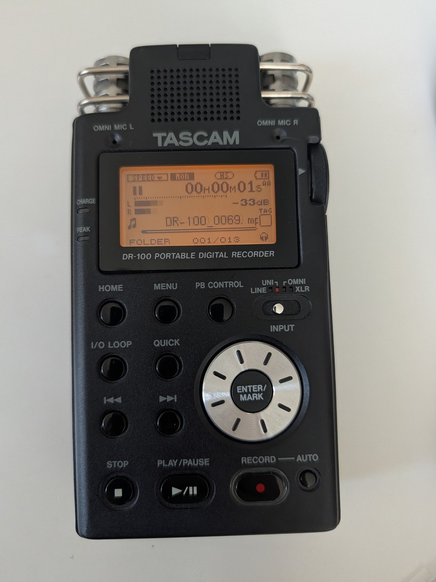 Tascam DR-100MKII 2-Channel Portable Digital Audio Recorder