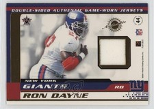 2001 Pacific Vanguard Double-Sided Jerseys Tiki Barber Ron Dayne #44 19m2
