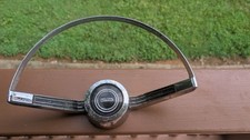 Used 1966 Ford Fairlane 500 Horn Ring And Mount Bracket 66170 2