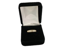 14k Gold Diamond Mom Ring Band Size7