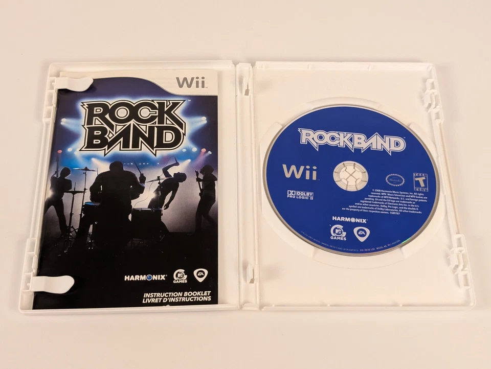 Rock Band (Nintendo Wii, 2008)➡️CIB Complete  - Tested - Near Mint 📀! - Image 3 of 4