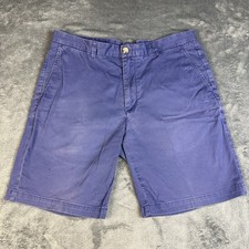 Vineyard Vines Men  s 9 Inch Stretch Breaker Shorts Size 34 Blue Chino 1H0462