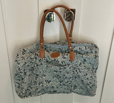 Floral Blue Weekender Tote Bag