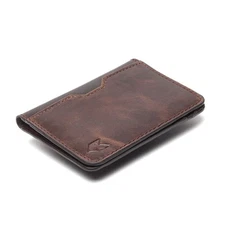FOXHACKLE Leather Credit Card Holder Wallet for Men and Women Thin Bifold RFI...