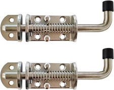 6.5 Inch Spring Loaded Latch Pin 304 Stainless Steel Heavy Duty Barrel Bolt