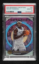 2022-23 Bowman Inception University Oscar Tshiebwe #84 PSA 10 GEM MT n0c
