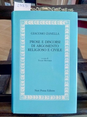 Giacomo Zanella - Prose Und Reden Alufelge Religiös Und Zivil Schwarz Chord