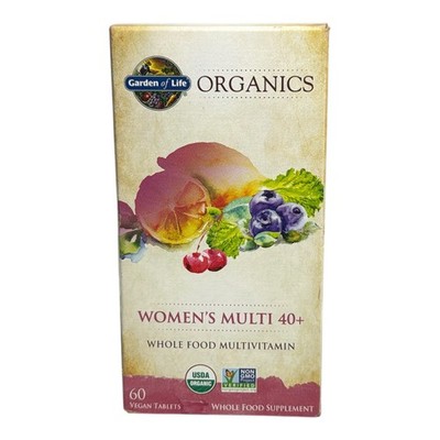 *Garden Of Life Women's Multi 40+ Food Multivitamin -60 Vegan Tablets- New