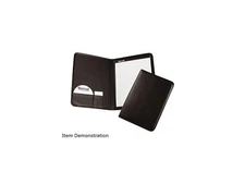 Samsill Professional Leather Padfolio w/ Sterling Writing Pad - Black