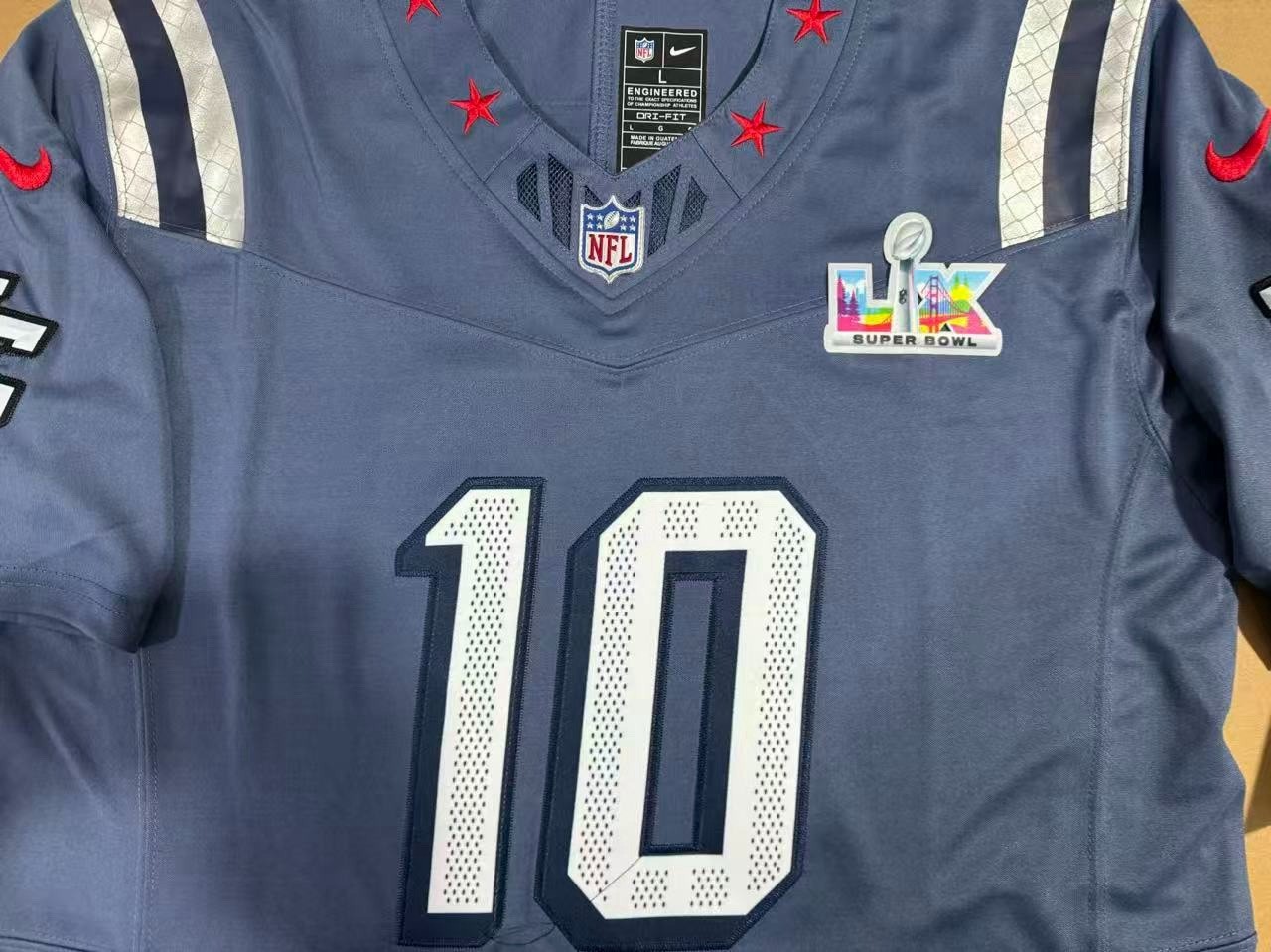 2025 Drake Maye #10 N.E Patriots "Nor'easter" F.U.S.E. LIMITED Rivalries Size XL