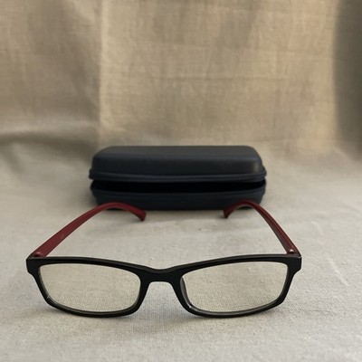 prospek blue light glasses Black/Red Frames Gaming Eye Fatigue No Magnification
