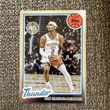 Topps 2025-26 Shai Gilgeous-Alexander #80BK-91 Oklahoma City Thunder 1980-81