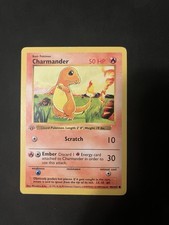 Pokémon TCG Prima Edizione Charmander Set Base, Carta Senza Ombre 46/102 MP