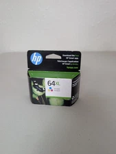 HP 64XL N9J91AN Tri-Color Ink Cartridge OEM Sealed Exp Jun 2025 New Free Ship