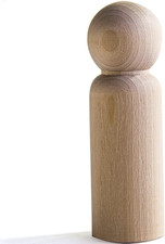 Unfinished Wood Peg Dolls, Dad/Man, 2-3/8 Inch Tall by 7/8-Inch Wide, Pack of 10