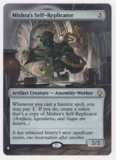 Altered Mishra's Self-Replicator LP WOTC MTG Magic Hand Painted Unique Art!